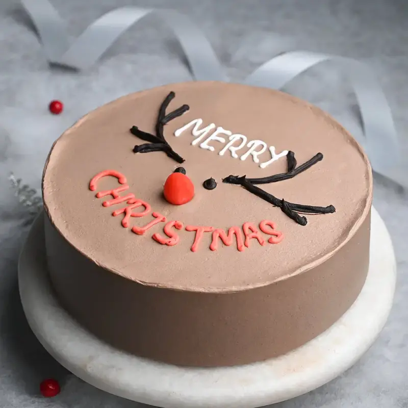 Creamy Christmas Choco Cake