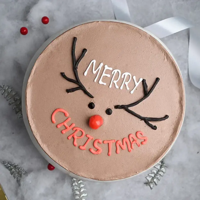 Creamy Christmas Choco Cake